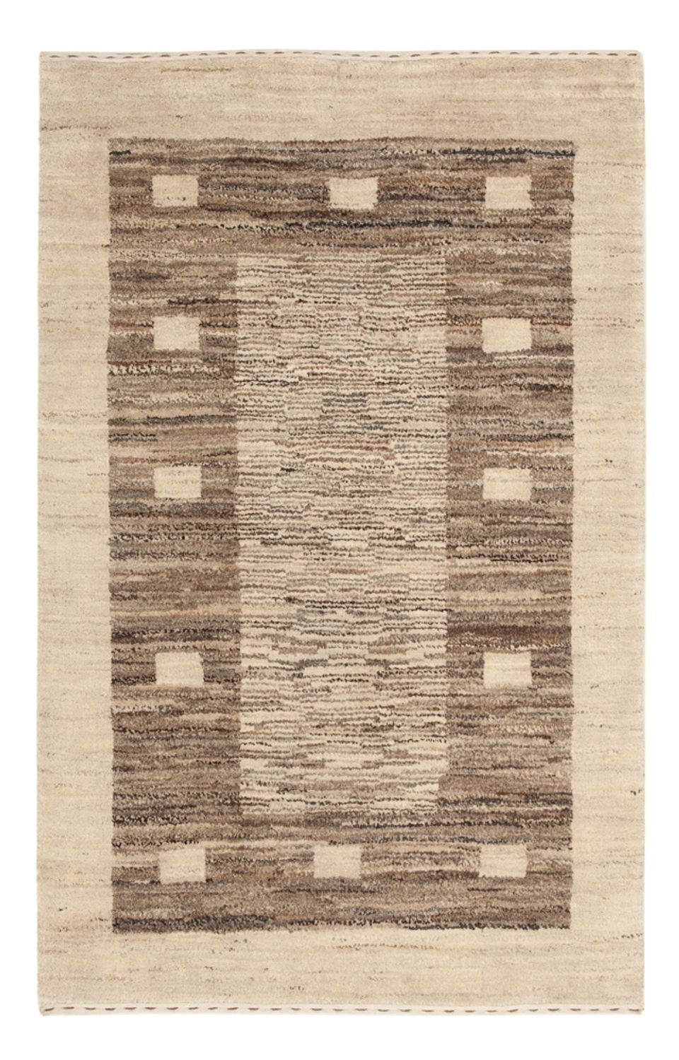 Tapis Gabbeh - Persan - 122 x 76 cm - naturel