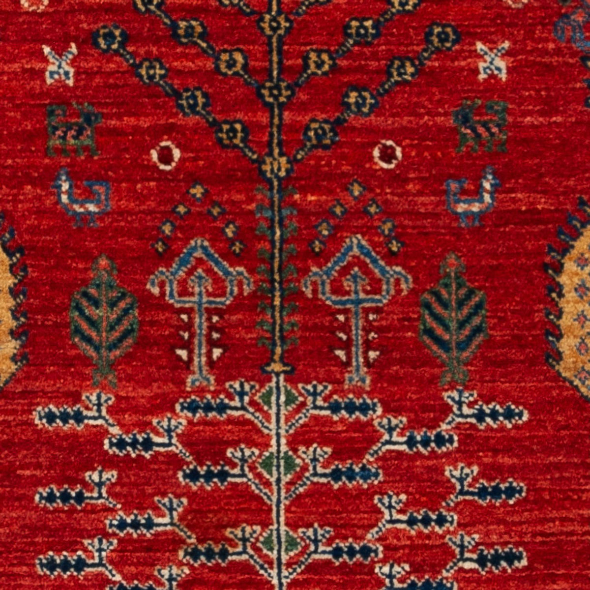 Tapis Gabbeh - Persan Kashkuli - 120 x 85 cm - rouge
