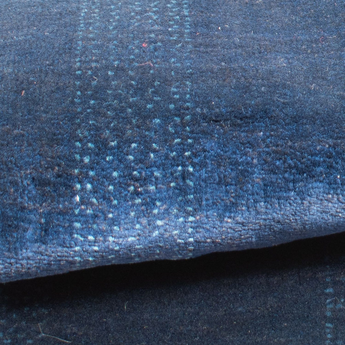 Tapis Gabbeh - Loribaft Persan - 132 x 75 cm - bleu foncé