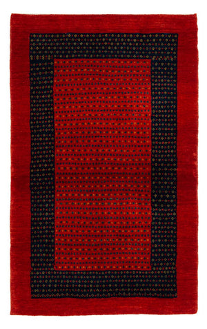 Tapis Gabbeh - Loribaft Persan - 136 x 82 cm - rouge