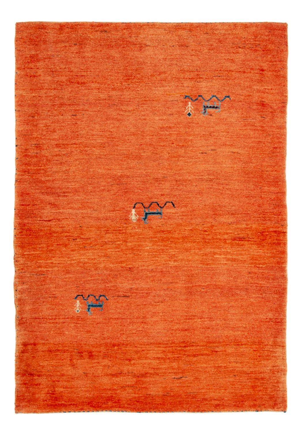 Tapis Gabbeh - Loribaft Persan - 130 x 80 cm - rouge clair