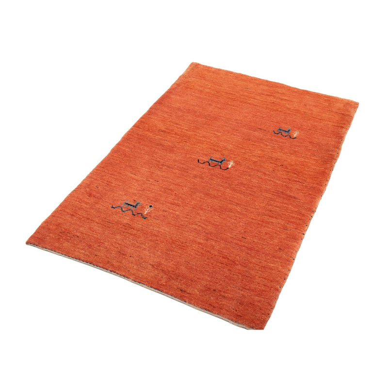 Tapis Gabbeh - Loribaft Persan - 130 x 80 cm - rouge clair
