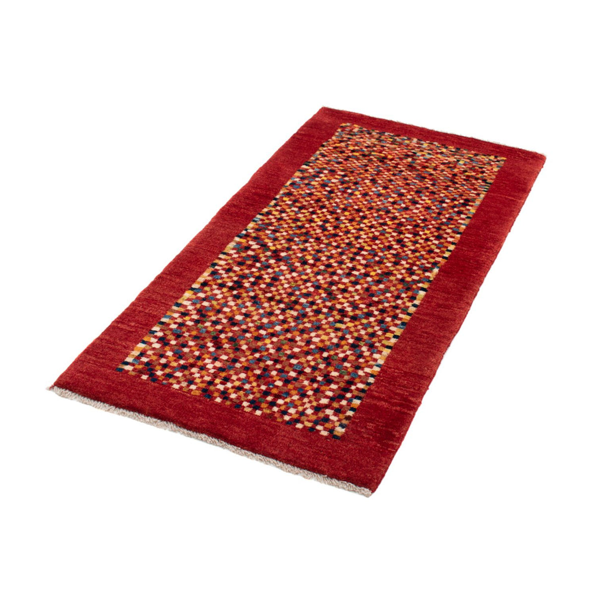 Tapis Gabbeh - Loribaft Persan - 135 x 72 cm - multicolore