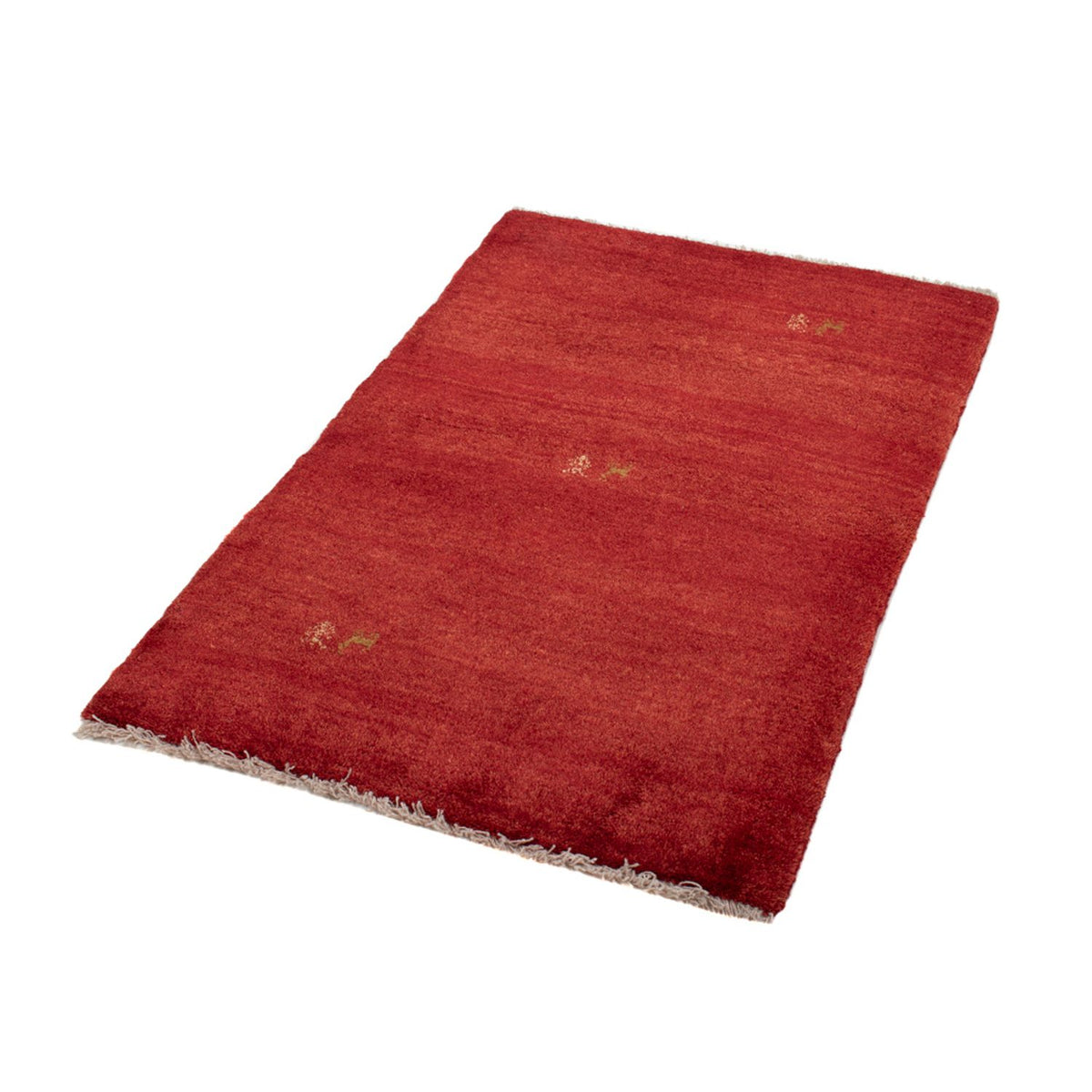 Tapis Gabbeh - Loribaft Persan - 125 x 82 cm - rouge