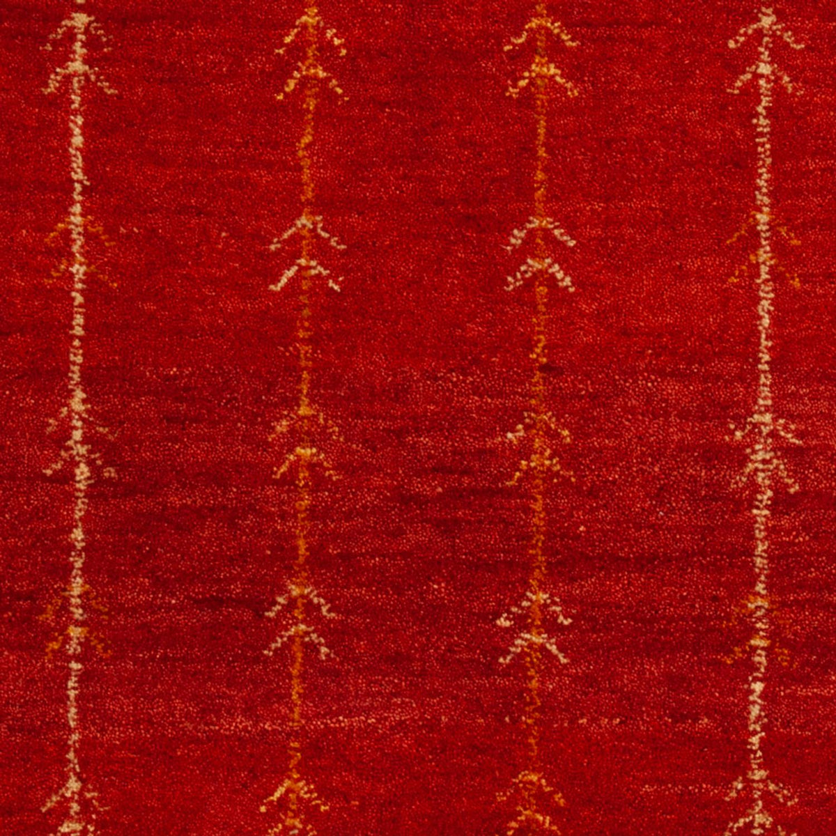 Tapis Gabbeh - Loribaft Persan - 133 x 84 cm - rouge