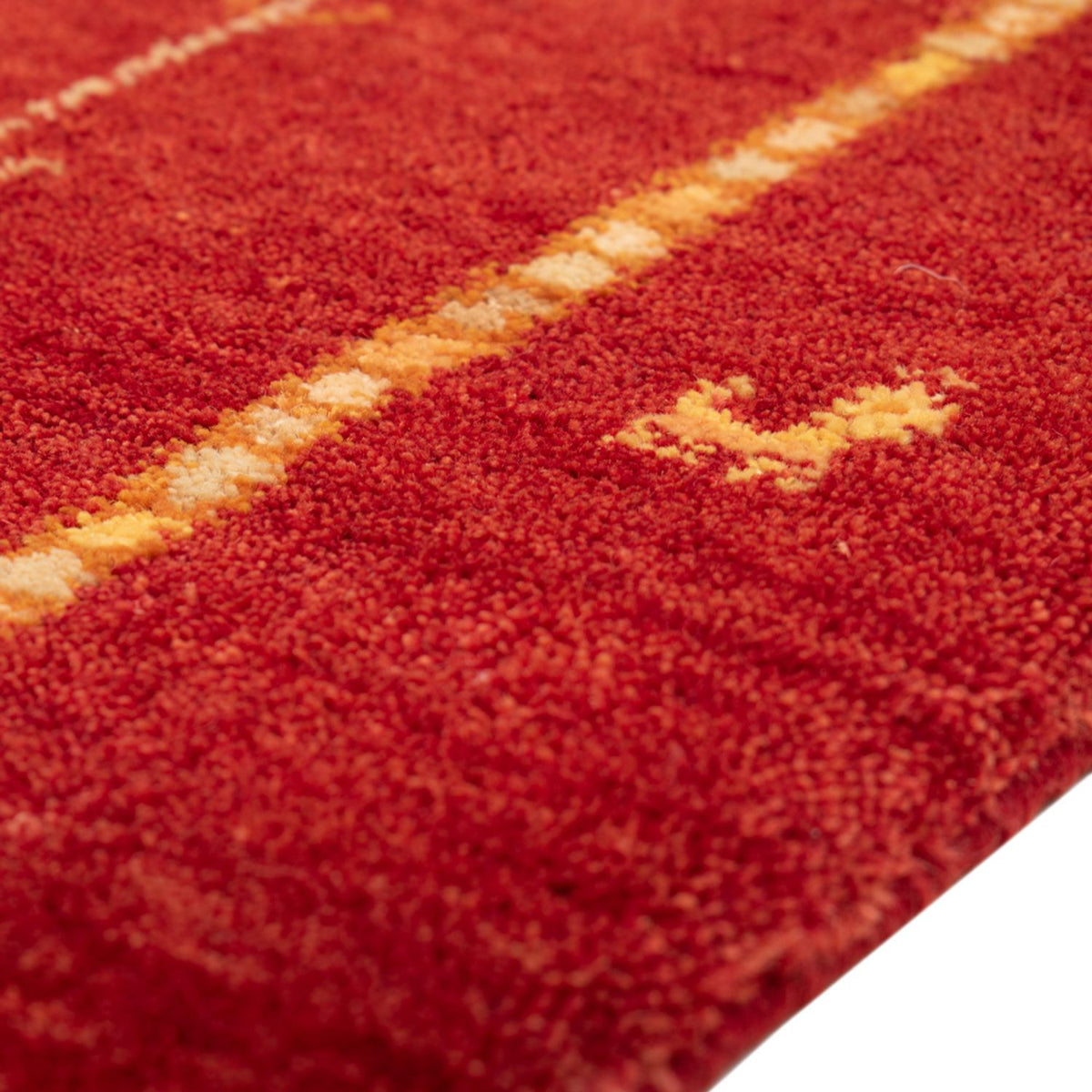 Tapis Gabbeh - Loribaft Persan - 133 x 84 cm - rouge