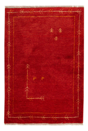 Tapis Gabbeh - Loribaft Persan - 126 x 85 cm - rouge