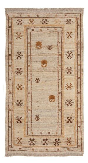 Tapis Gabbeh - Persan - 142 x 73 cm - beige