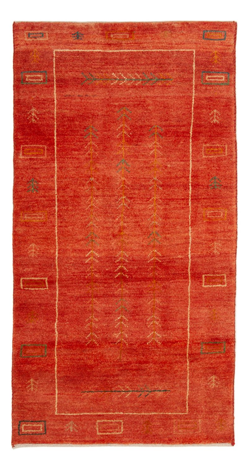 Tapis Gabbeh - Loribaft Persan - 146 x 68 cm - rouge clair