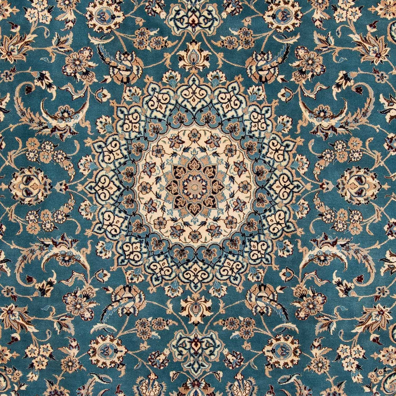 Tapis persan - Nain - 315 x 204 cm - bleu de mer