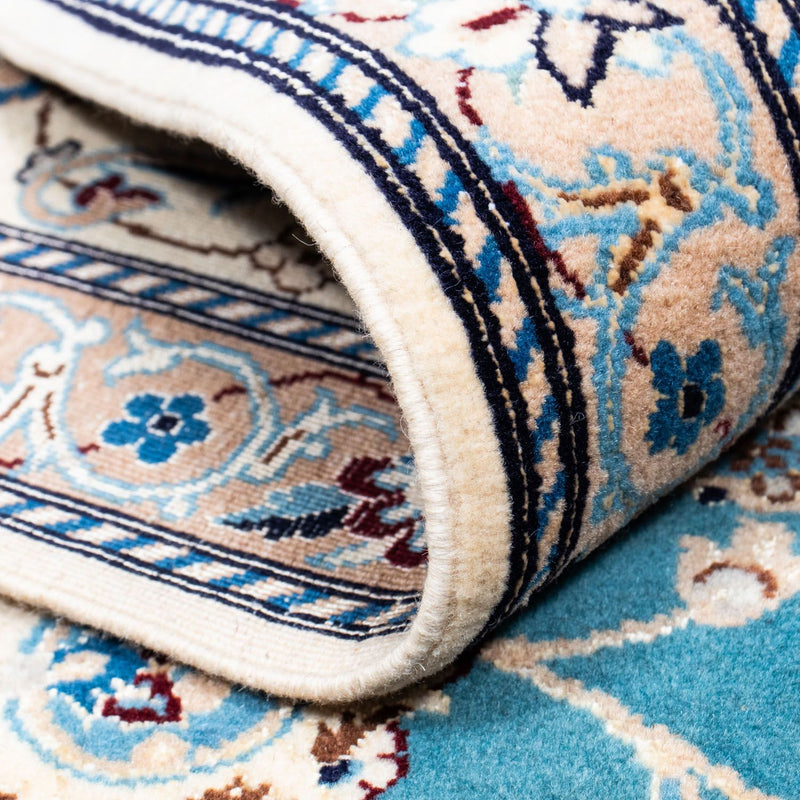 Tapis persan - Nain - 315 x 204 cm - bleu de mer