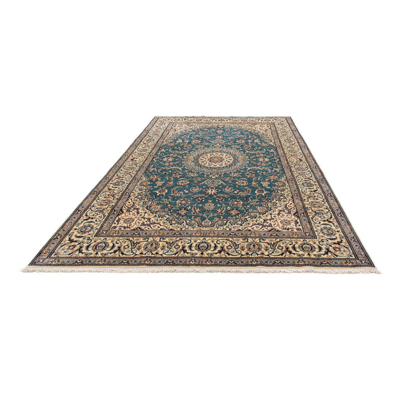Tapis persan - Nain - 315 x 204 cm - bleu de mer