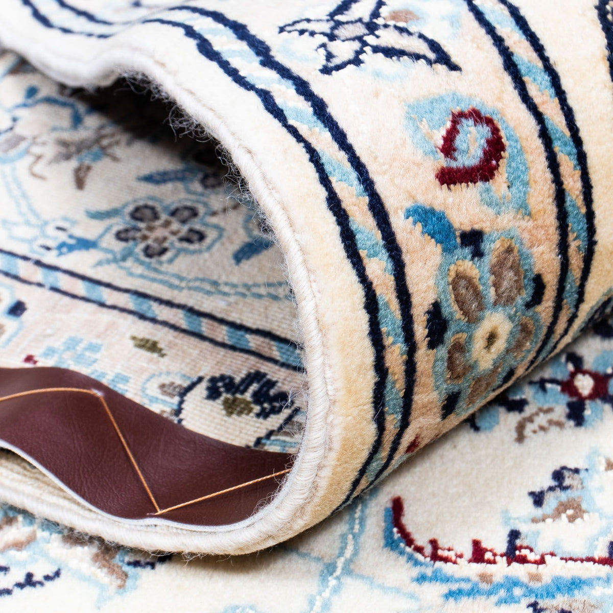 Tapis persan - Nain - 304 x 200 cm - beige