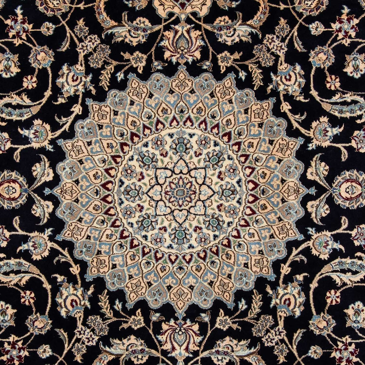 Tapis persan - Nain - 290 x 204 cm - noir