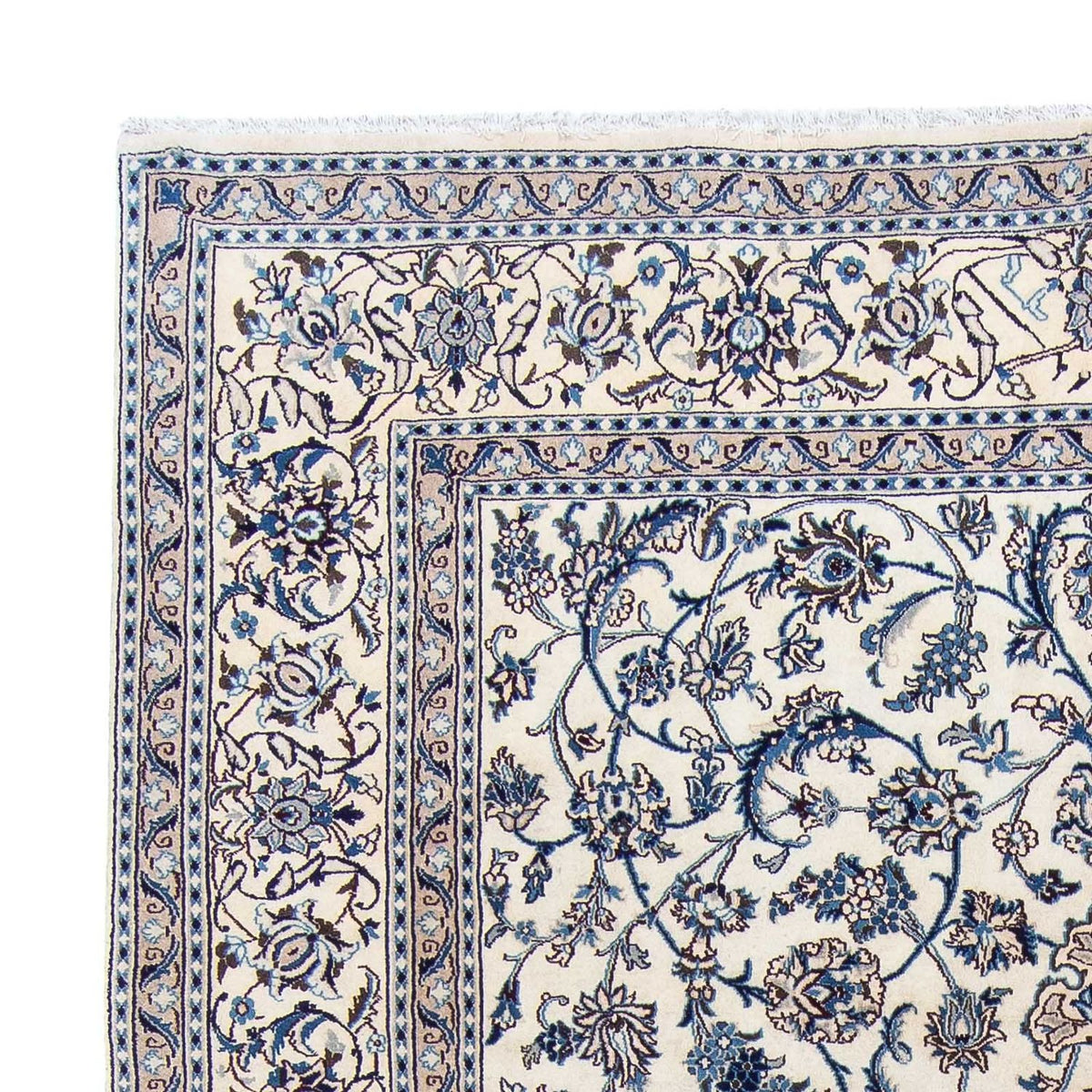 Tapis persan - Nain - 291 x 199 cm - beige