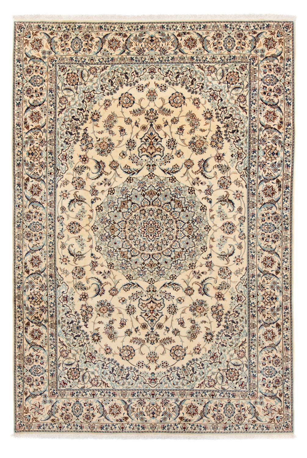 Tapis persan - Nain - 289 x 197 cm - beige
