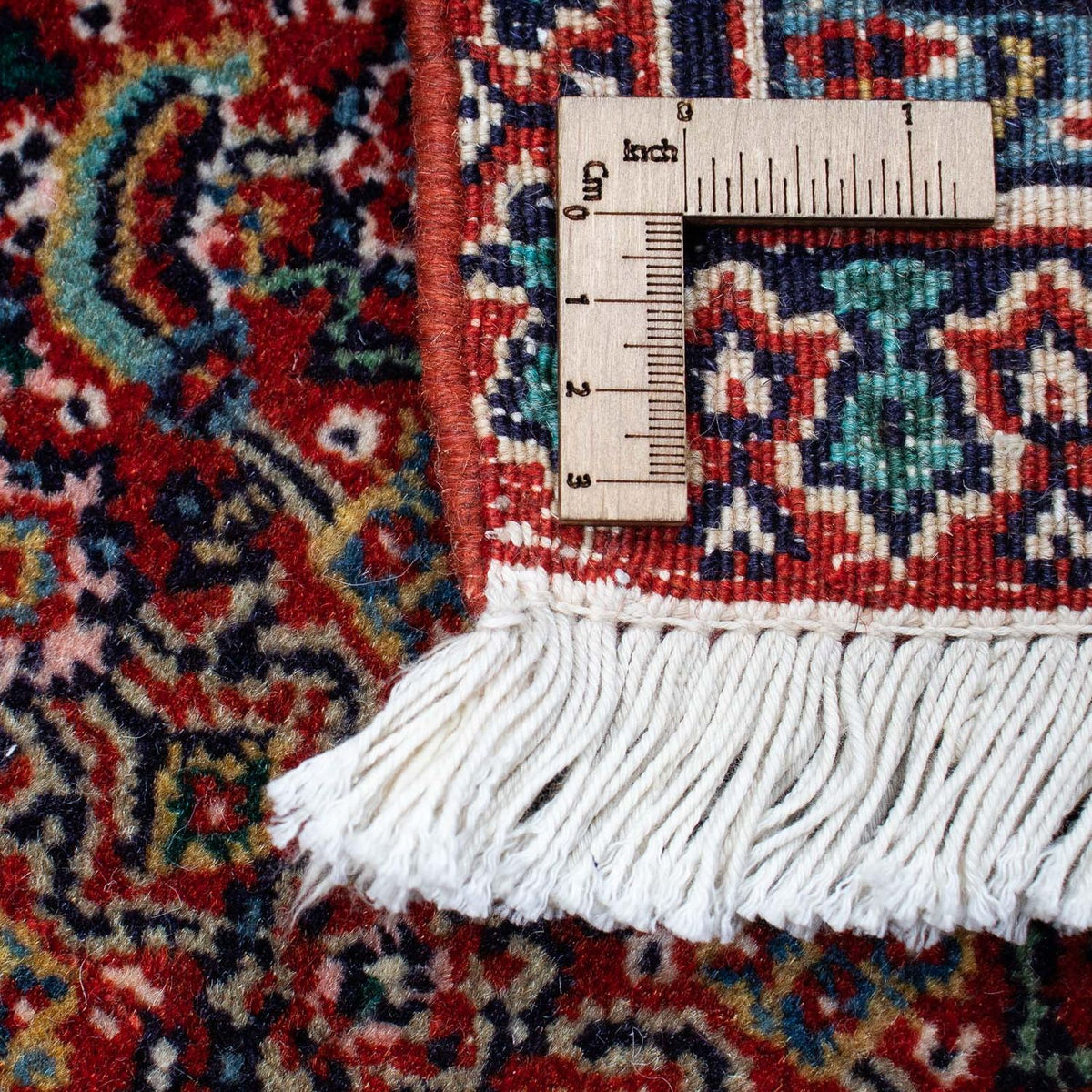 Tapis persan - Nain - 323 x 256 cm - rouge foncé