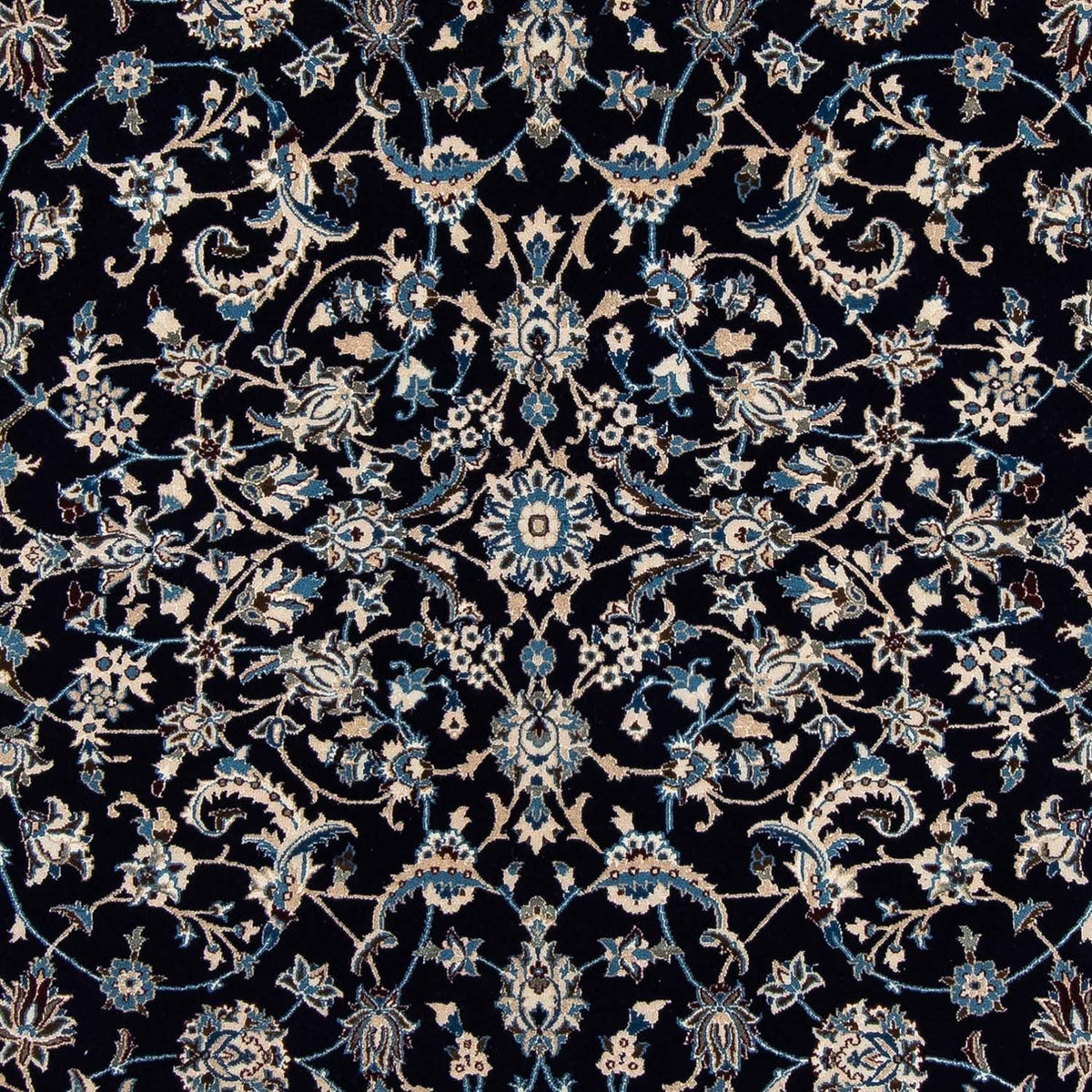 Tapis persan - Nain - 295 x 199 cm - bleu foncé