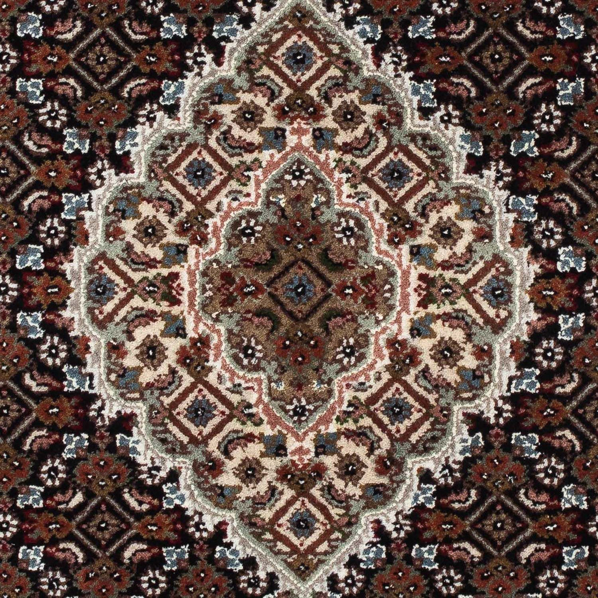 Tapis persan - Tabriz - 140 x 73 cm - bleu foncé