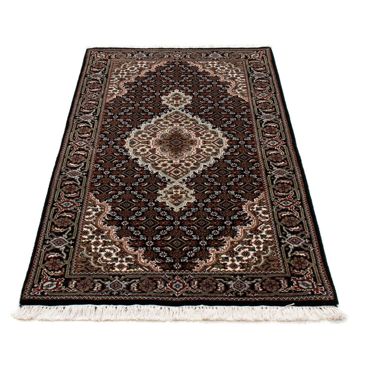 Tapis persan - Tabriz - 140 x 73 cm - bleu foncé