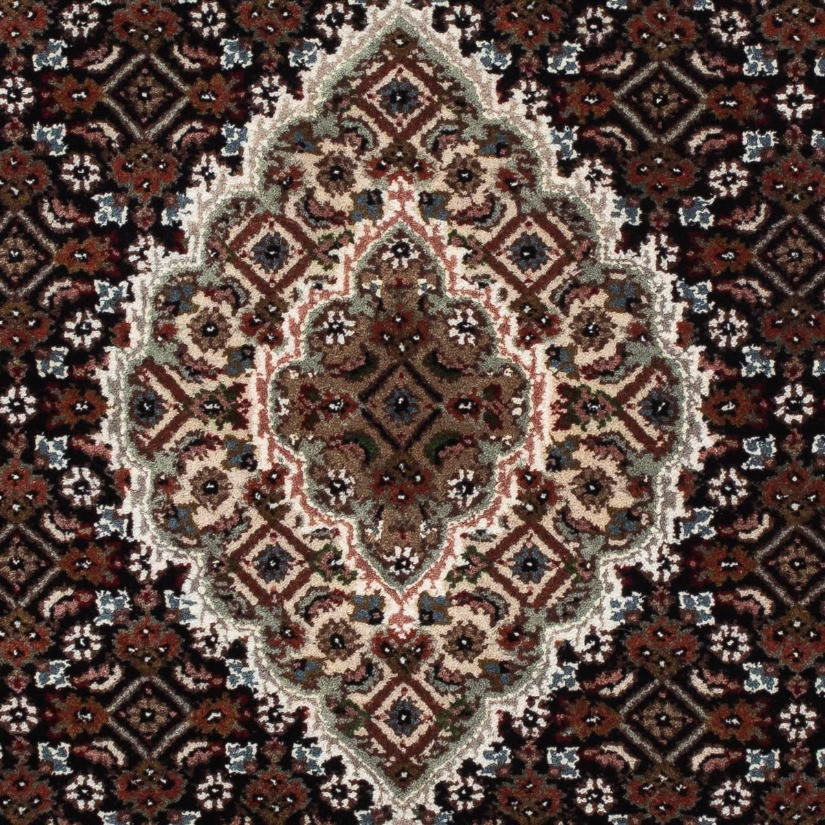 Tapis persan - Tabriz - 141 x 73 cm - bleu foncé