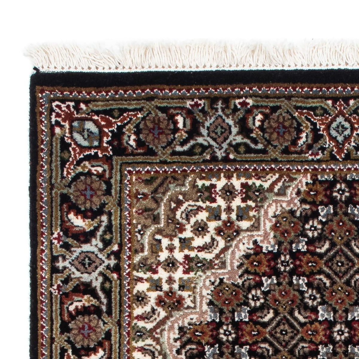 Tapis persan - Tabriz - 140 x 72 cm - bleu foncé