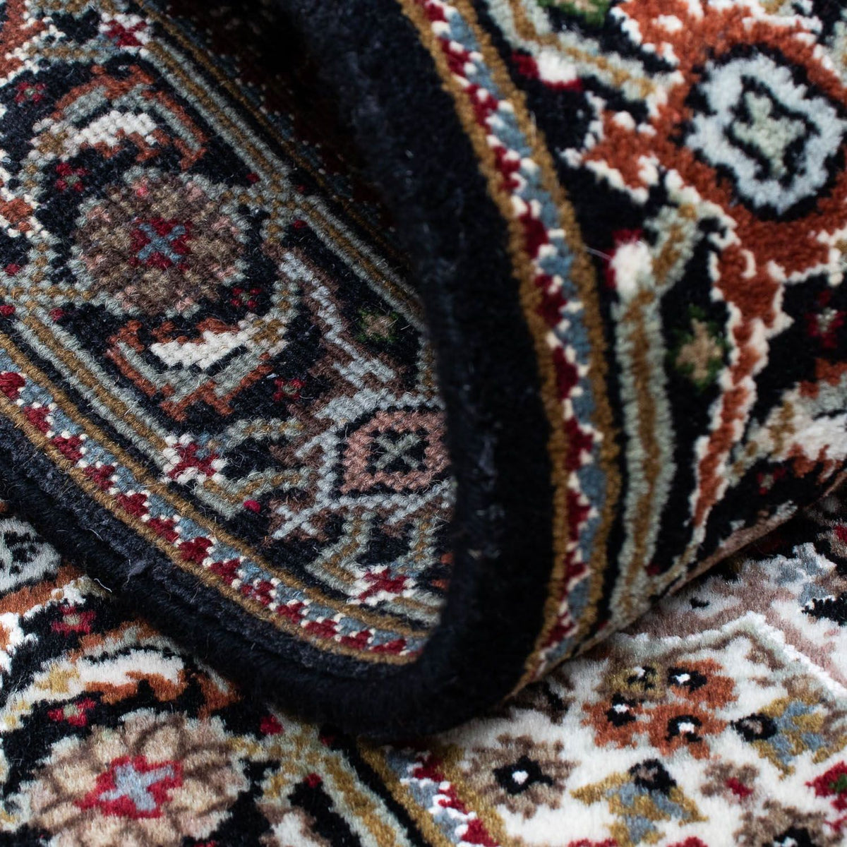 Tapis persan - Tabriz - 140 x 72 cm - bleu foncé