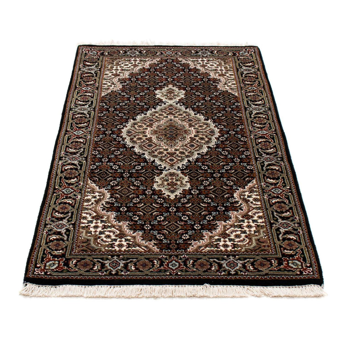Tapis persan - Tabriz - 140 x 72 cm - bleu foncé