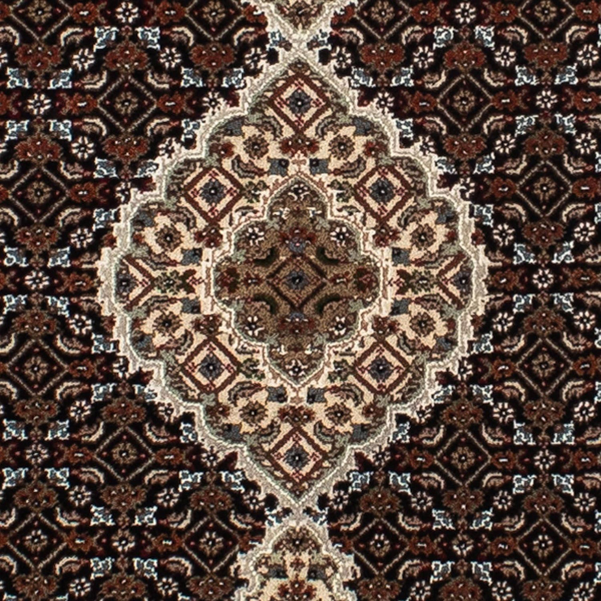 Tapis de couloir Tapis persan - Tabriz - 195 x 79 cm - bleu foncé