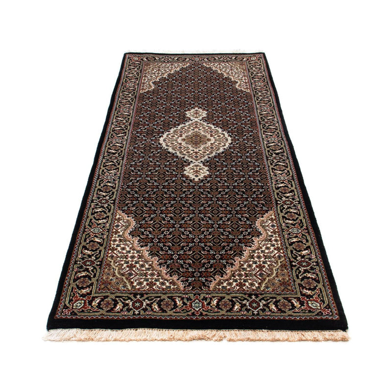 Tapis de couloir Tapis persan - Tabriz - 195 x 79 cm - bleu foncé