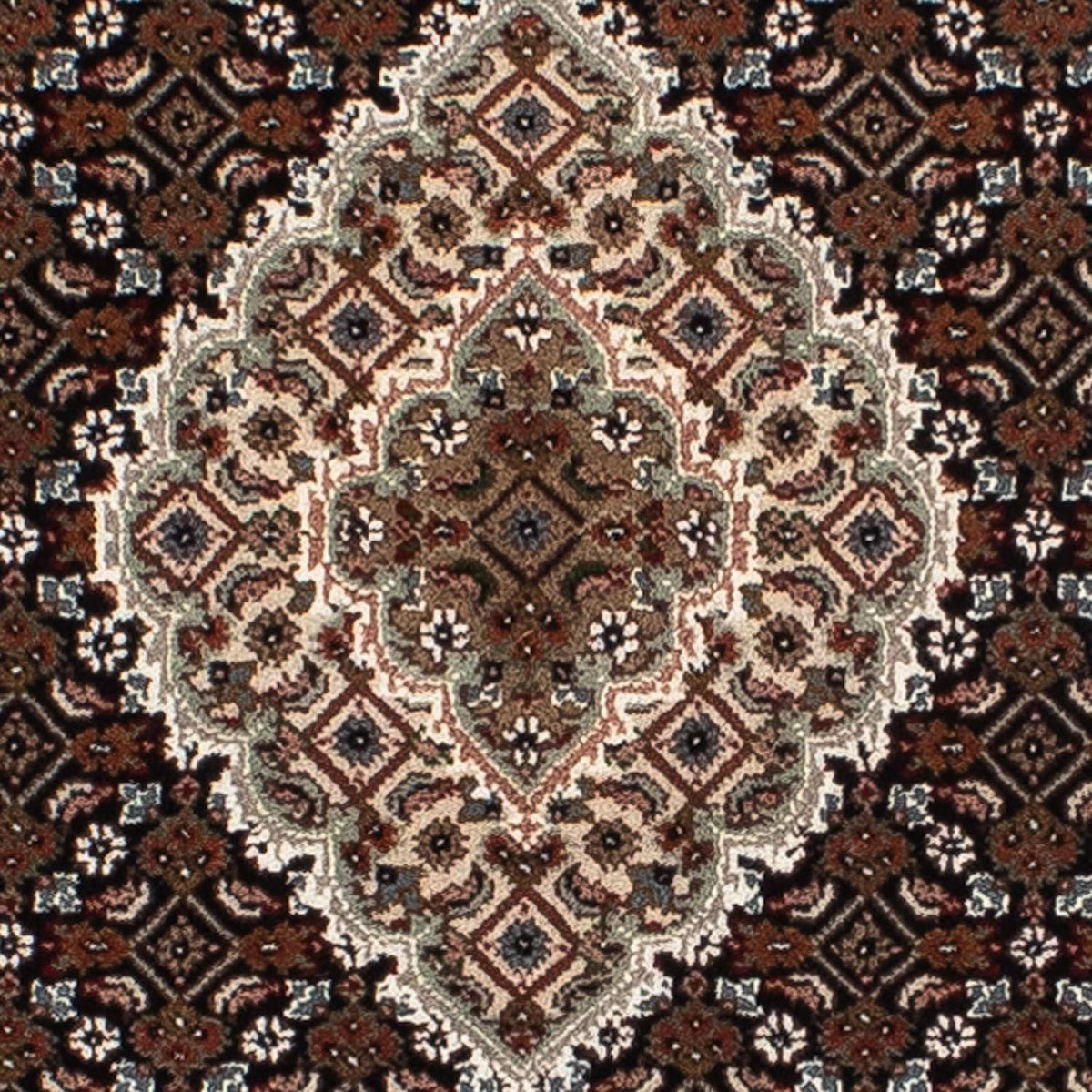 Tapis de couloir Tapis persan - Tabriz - 199 x 81 cm - bleu foncé