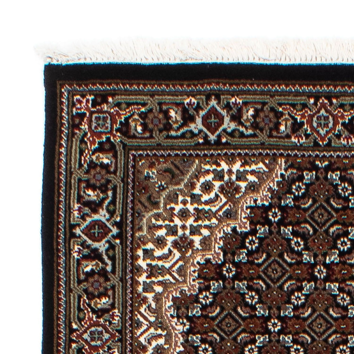 Tapis de couloir Tapis persan - Tabriz - 199 x 81 cm - bleu foncé