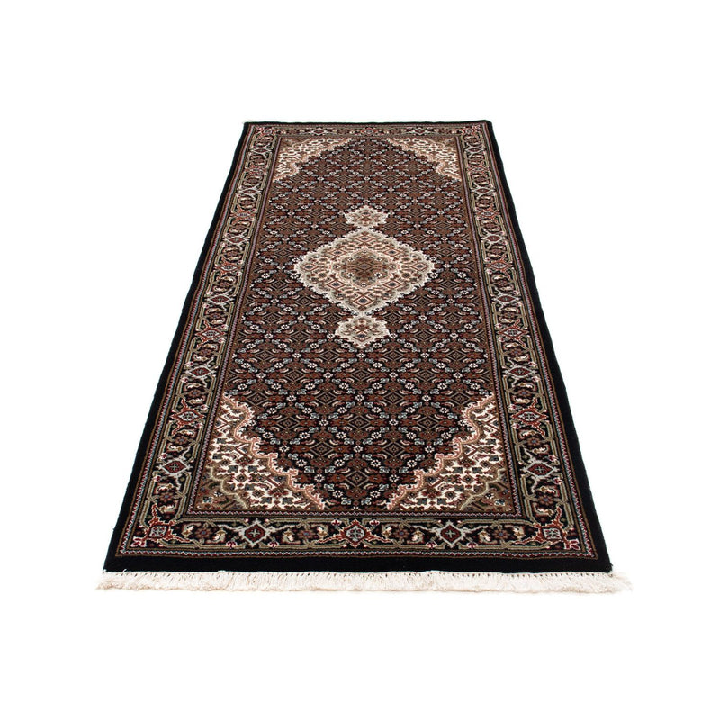 Tapis de couloir Tapis persan - Tabriz - 199 x 81 cm - bleu foncé