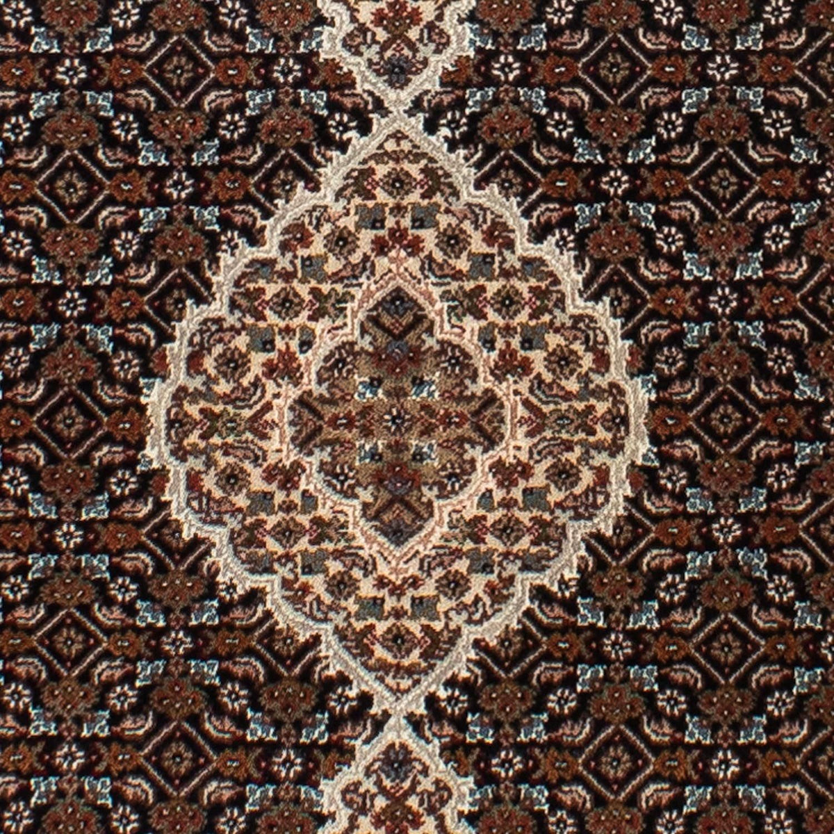 Tapis de couloir Tapis persan - Tabriz - 251 x 82 cm - bleu foncé