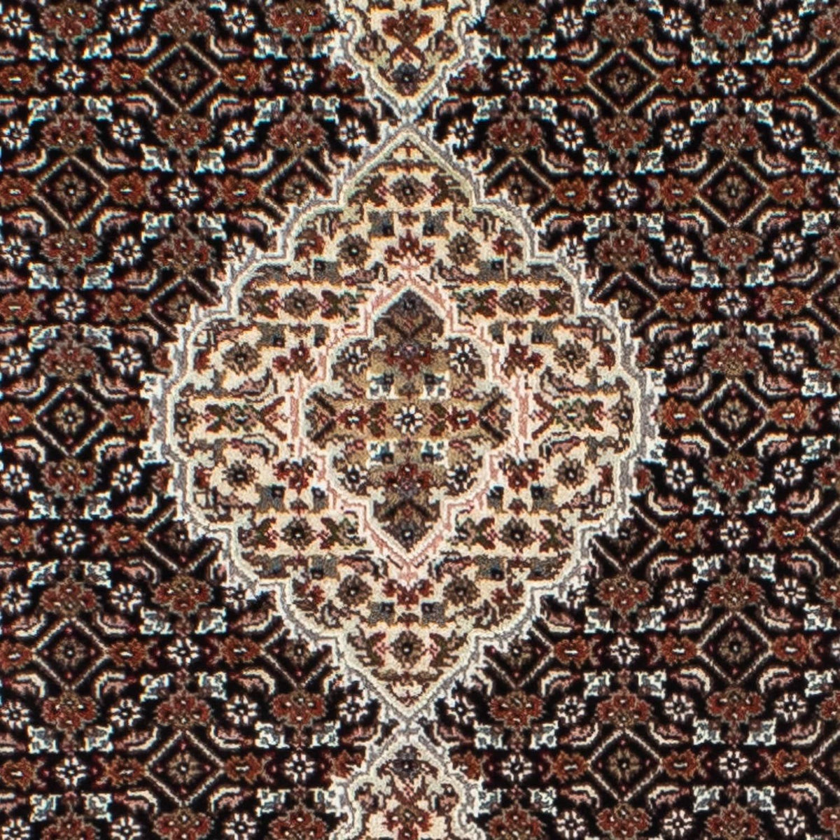 Tapis de couloir Tapis persan - Tabriz - 396 x 82 cm - bleu foncé