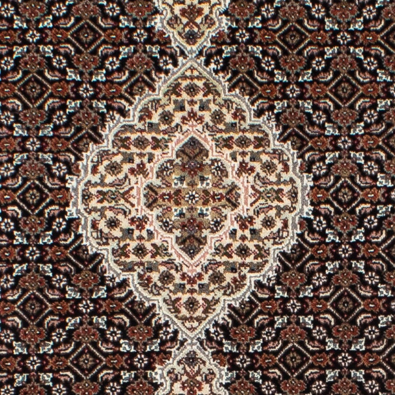 Tapis de couloir Tapis persan - Tabriz - 396 x 82 cm - bleu foncé