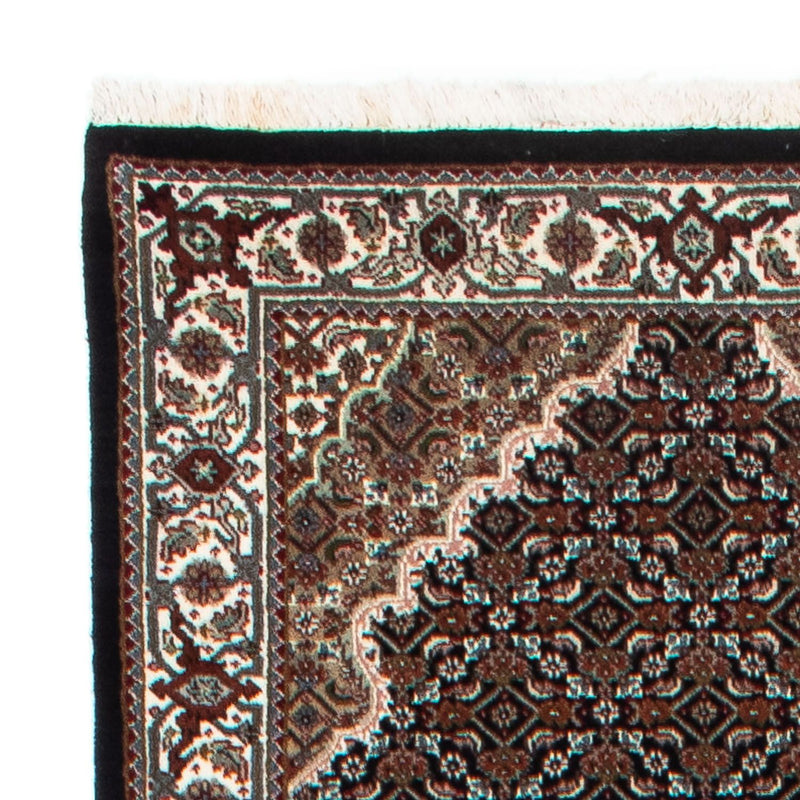 Tapis de couloir Tapis persan - Tabriz - 396 x 82 cm - bleu foncé