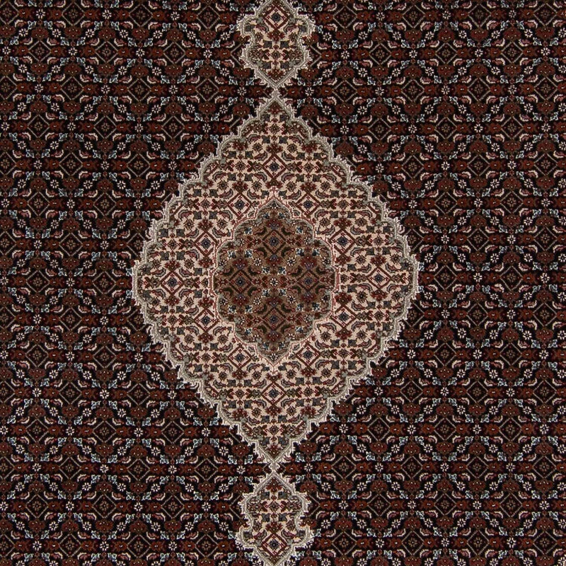 Tapis persan - Tabriz - 253 x 203 cm - bleu foncé