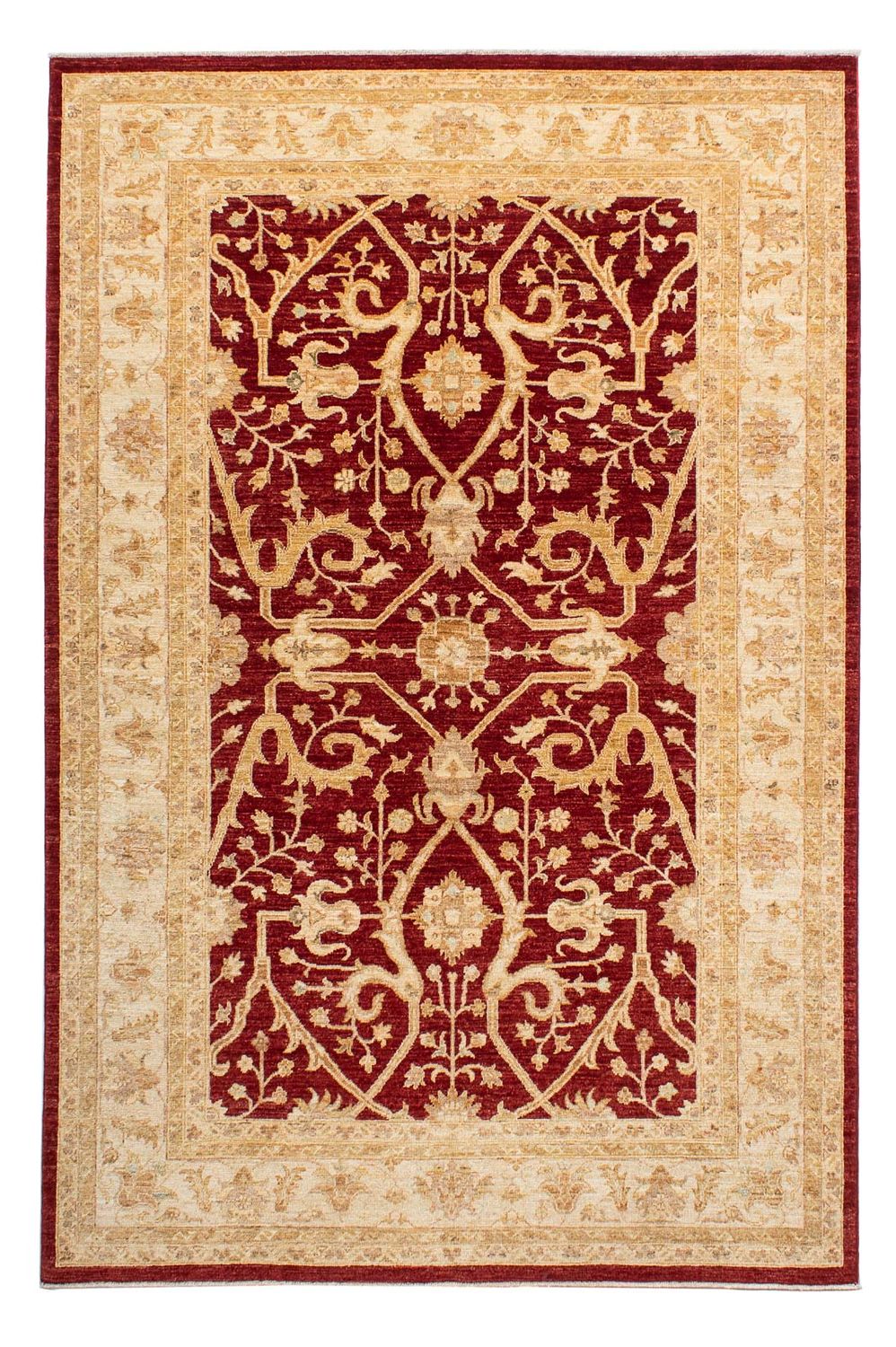 Tapis Ziegler - 247 x 172 cm - rouge foncé