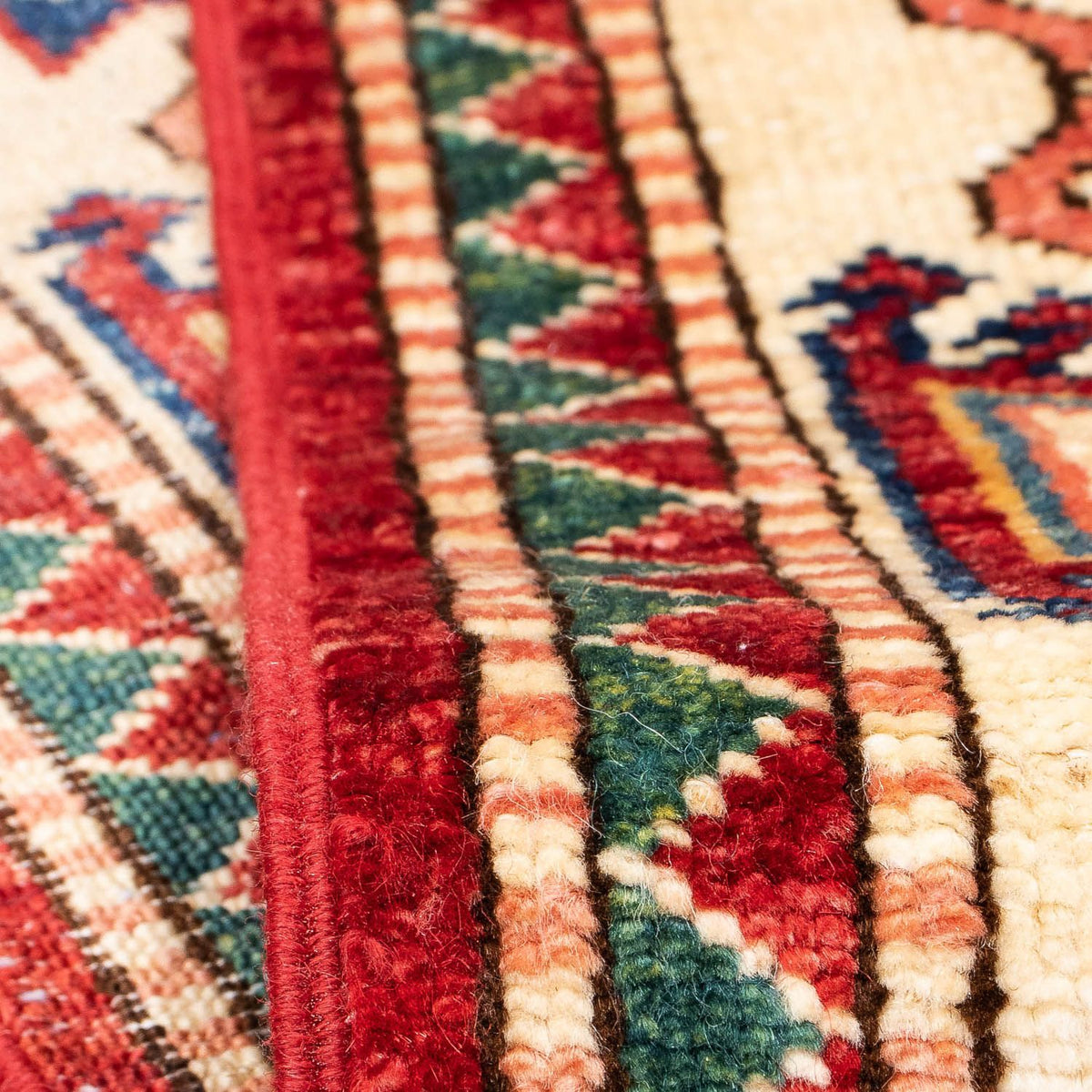 Tapis de couloir Tapis Ziegler - Kazak - 312 x 77 cm - rouge foncé