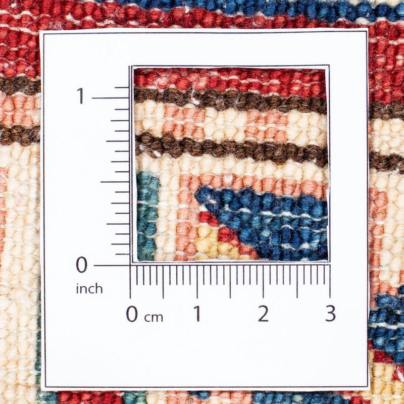 Tapis de couloir Tapis Ziegler - Kazak - 327 x 79 cm - rouge foncé