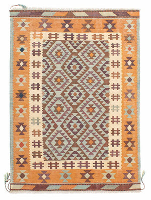 Tapis Kelim - Oriental - 197 x 144 cm - multicolore