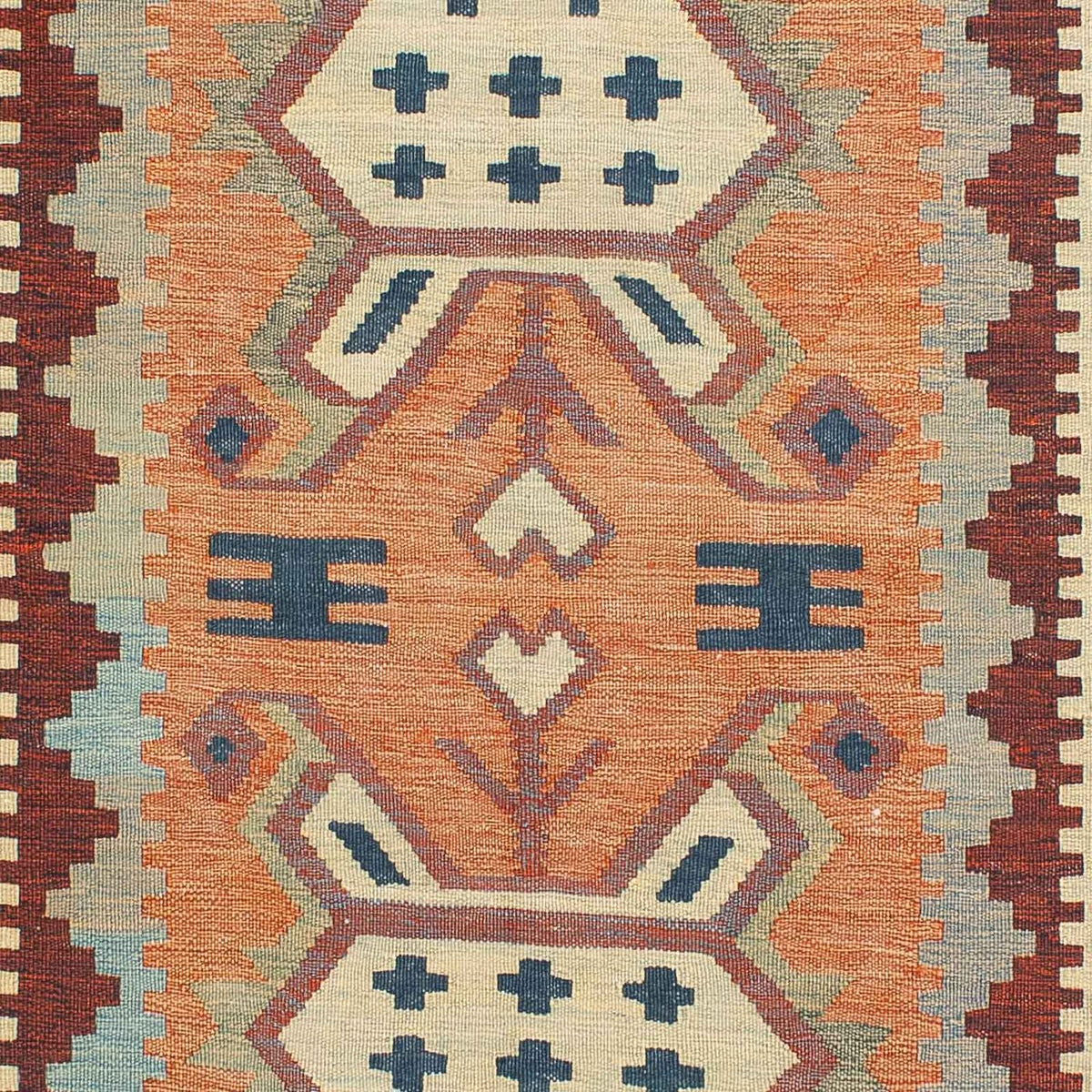Tapis Kelim - Oriental - 208 x 143 cm - multicolore