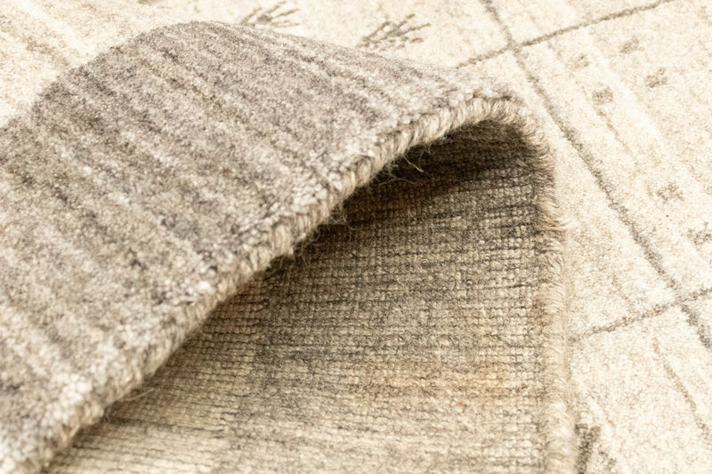 Tapis vintage - 140 x 70 cm - argent