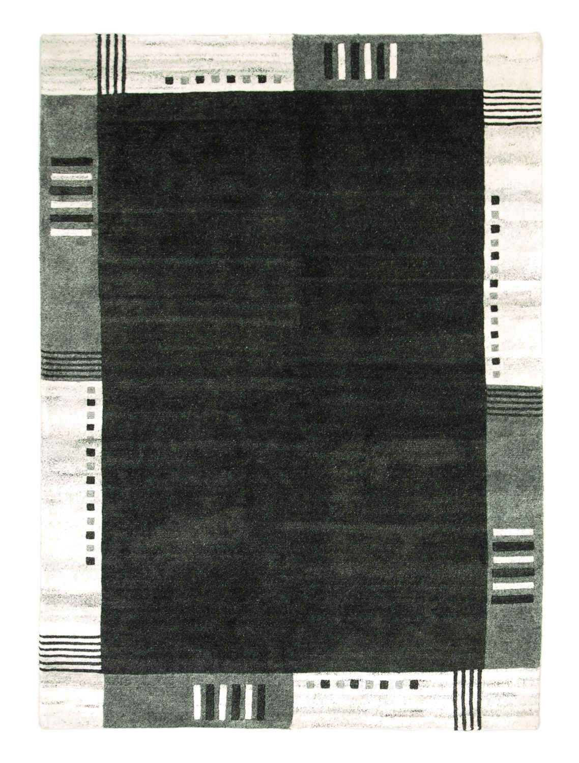 Tapis vintage - 200 x 140 cm - noir