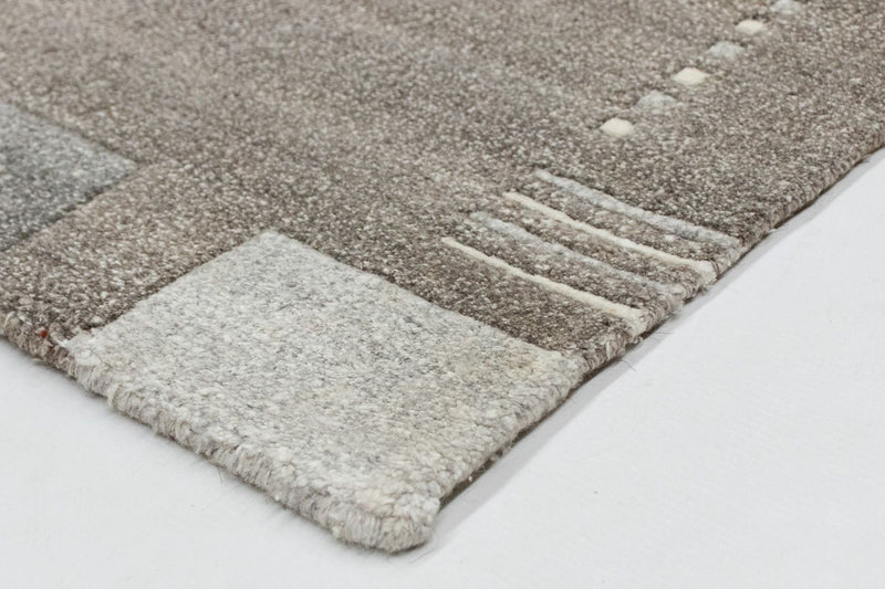 Tapis Népalais - 90 x 60 cm - gris