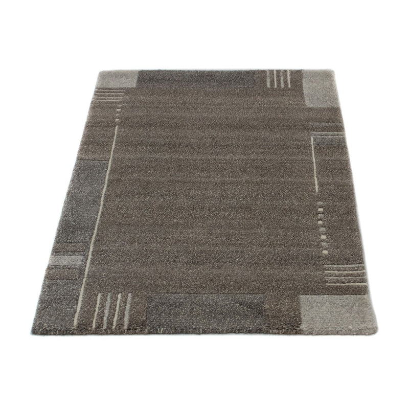 Tapis Népalais - 90 x 60 cm - gris