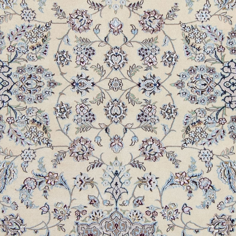 Tapis de couloir Tapis persan - Nain - 446 x 100 cm - beige