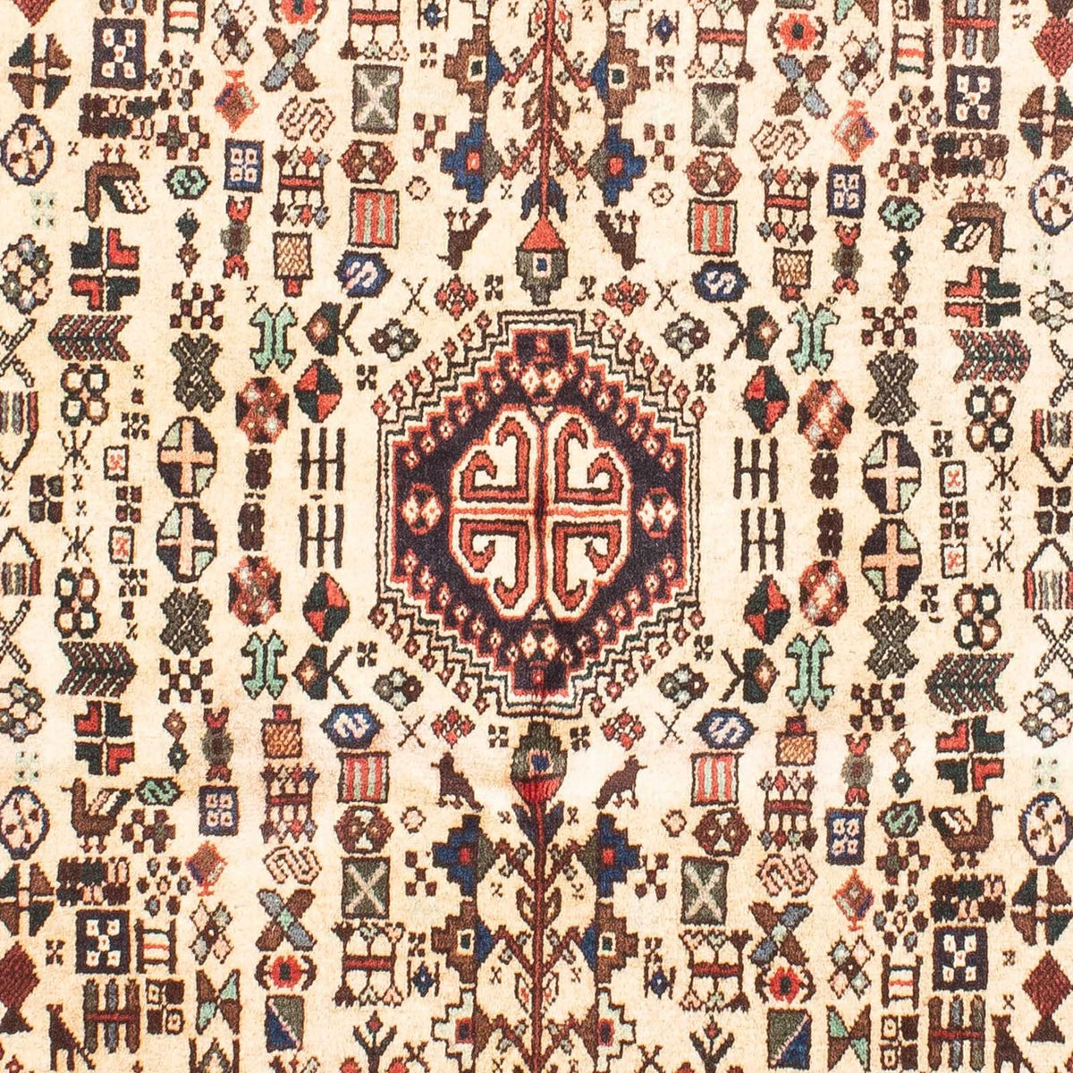 Tapis persan - Nomadic - 143 x 110 cm - beige
