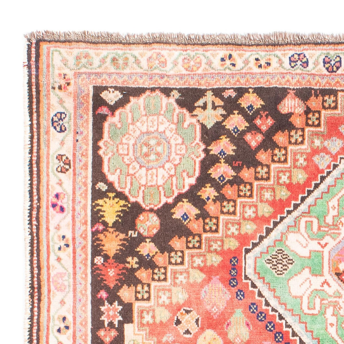 Tapis persan - Nomadic - 162 x 116 cm - rose